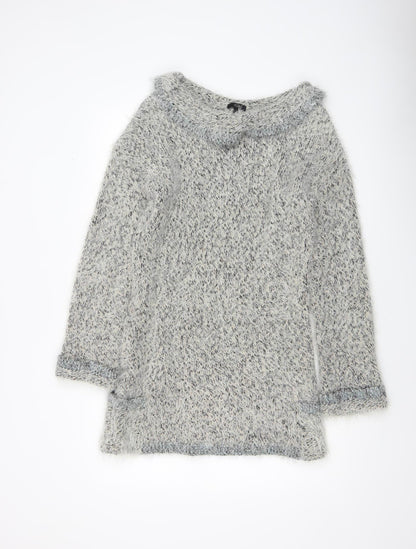 Womens UK Size M Marks and Spencer Grey Pullover Jumper