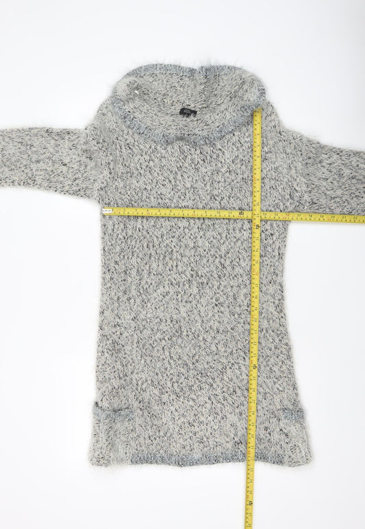 Womens UK Size M Marks and Spencer Grey Pullover Jumper