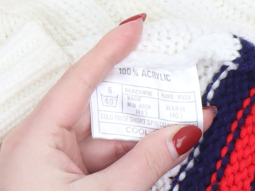 Womens UK Size 6 Bryan Ivory Pullover Jumper