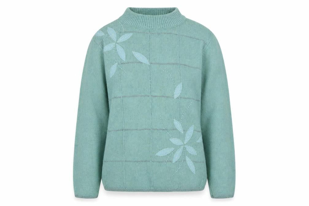 Womens UK Size M Elizabeth Scott Green Pullover Jumper