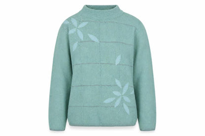 Womens UK Size M Elizabeth Scott Green Pullover Jumper