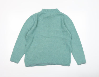 Womens UK Size M Elizabeth Scott Green Pullover Jumper