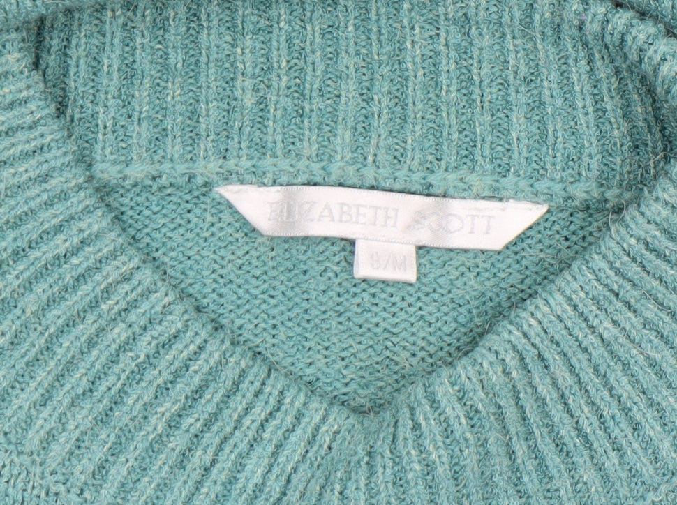Womens UK Size M Elizabeth Scott Green Pullover Jumper