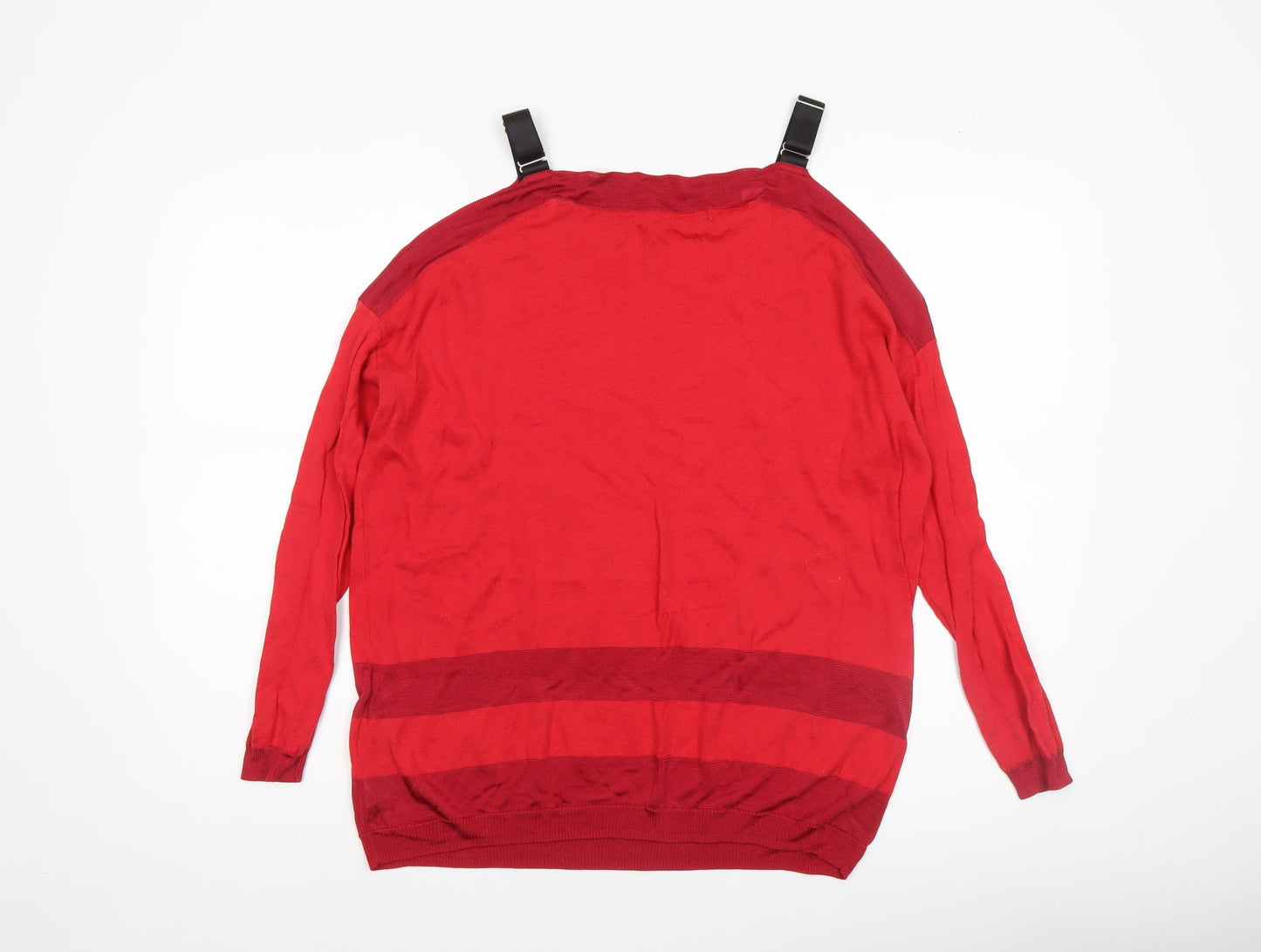 Womens UK Size 6 GUESS Red Pullover Jumper
