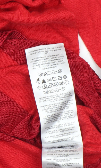 Womens UK Size 6 GUESS Red Pullover Jumper