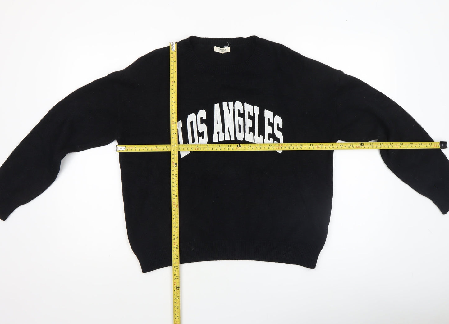 Womens UK Size One Size Moode Paris Black Pullover Jumper