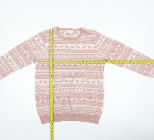 Womens UK Size 12 NEXT Pink Pullover Jumper