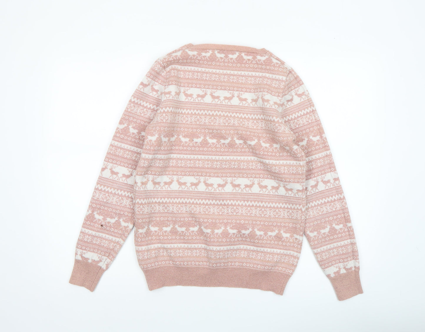 Womens UK Size 12 NEXT Pink Pullover Jumper