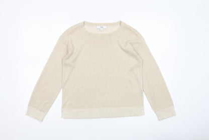 Womens UK Size XS Marks and Spencer Beige Pullover Jumper