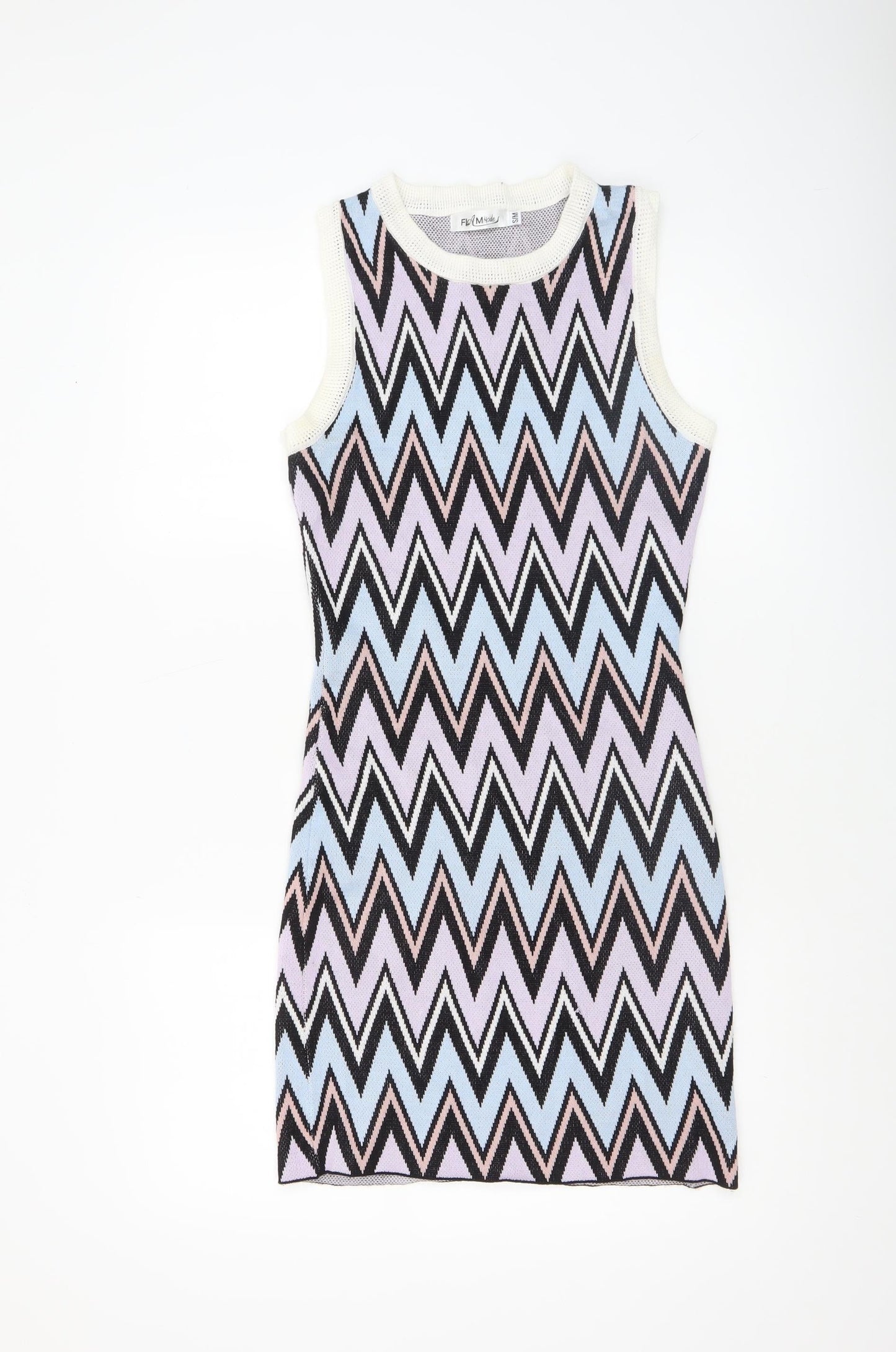 Womens UK Size S FLAM Mode Bodycon Dress