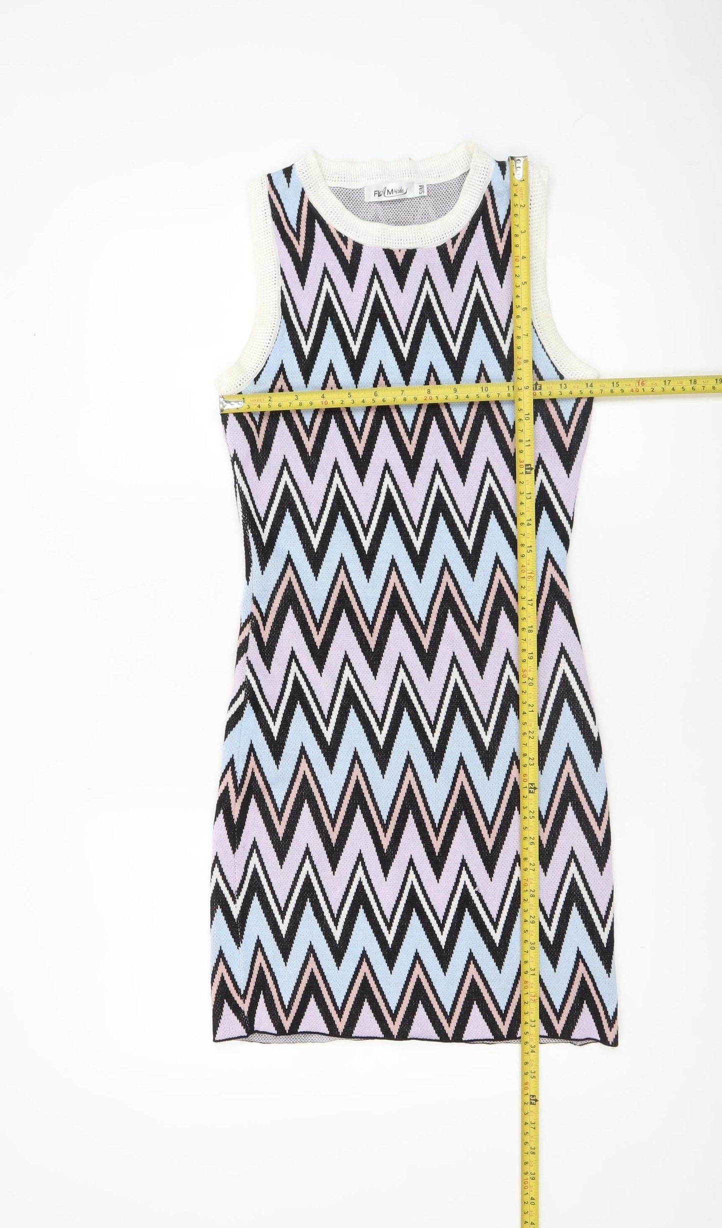 Womens UK Size S FLAM Mode Bodycon Dress