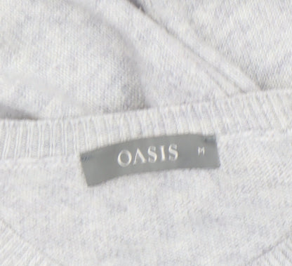 Womens UK Size M Oasis Grey Pullover Jumper