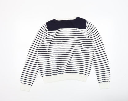 Womens UK Size L Oasis White Pullover Jumper
