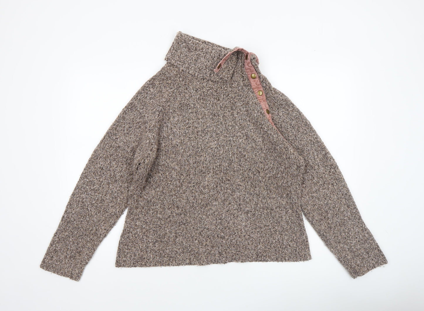 Womens UK Size L M&Co Brown Pullover Jumper