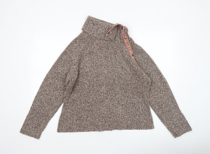 Womens UK Size L M&Co Brown Pullover Jumper