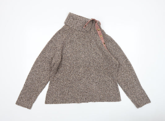 Womens UK Size L M&Co Brown Pullover Jumper