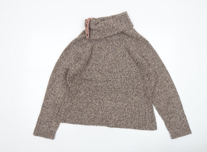 Womens UK Size L M&Co Brown Pullover Jumper