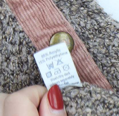 Womens UK Size L M&Co Brown Pullover Jumper