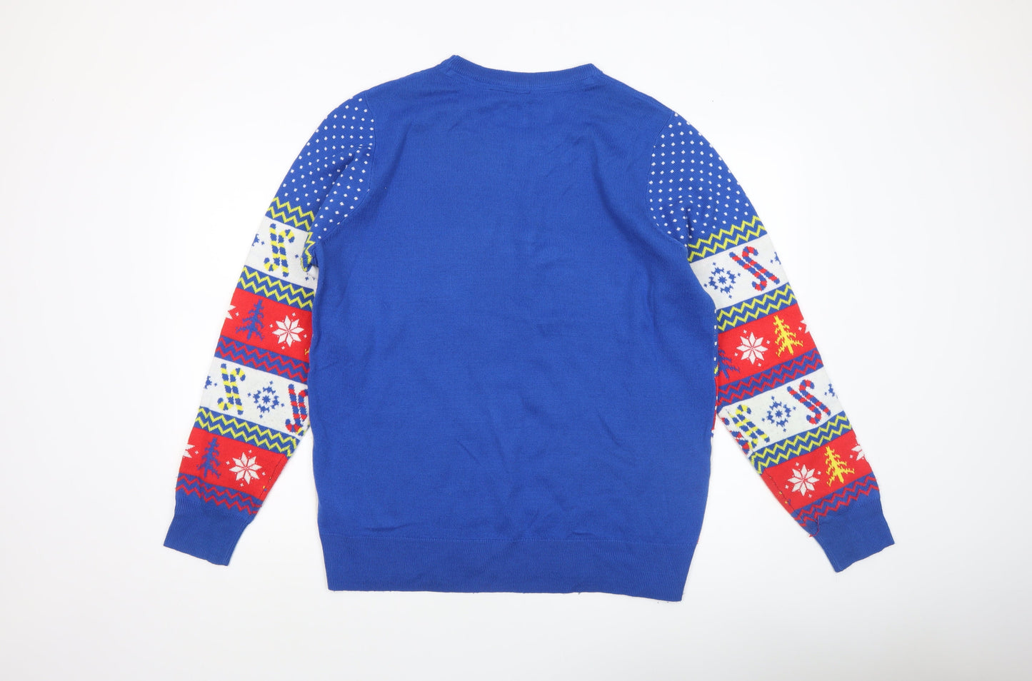Mens UK Size L Livergy Blue Pullover Jumper