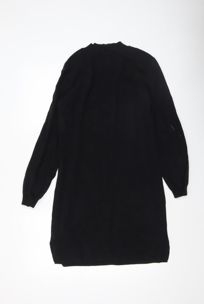 Womens UK Size L Wild Flower Black Pullover Jumper