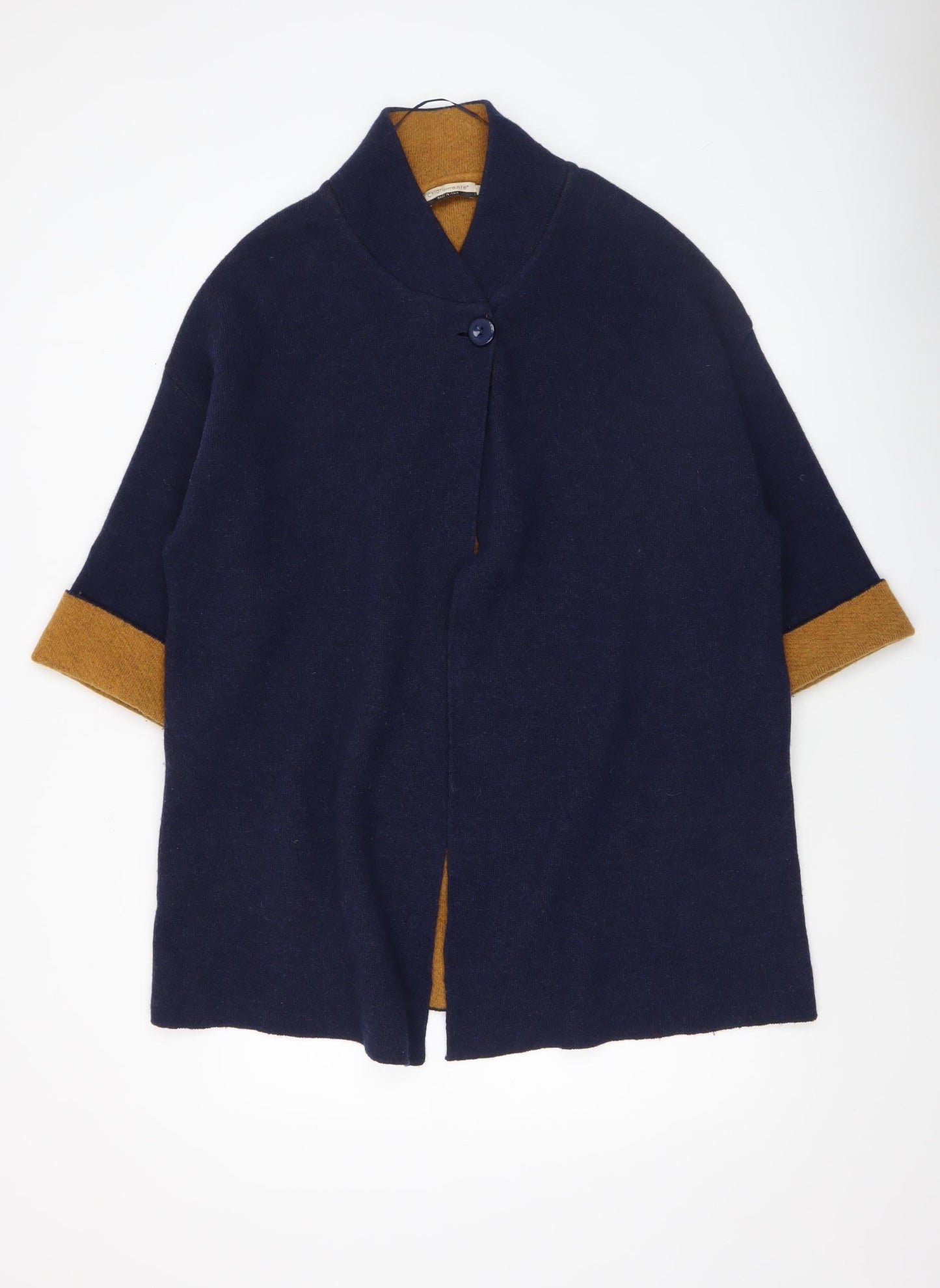 Womens UK Size L Chiaramente Blue Cape Jumper
