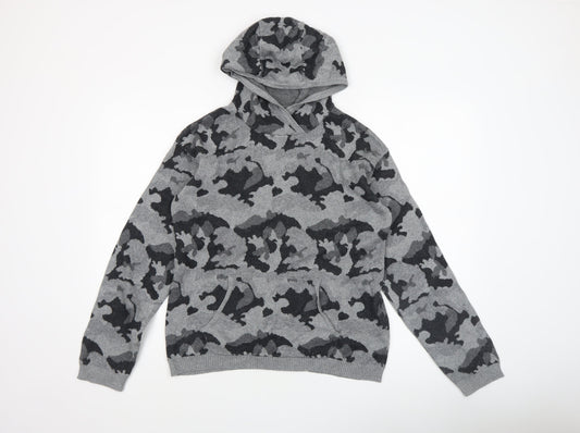 Boys UK Size 13 Years Firetrap Grey Pullover Jumper