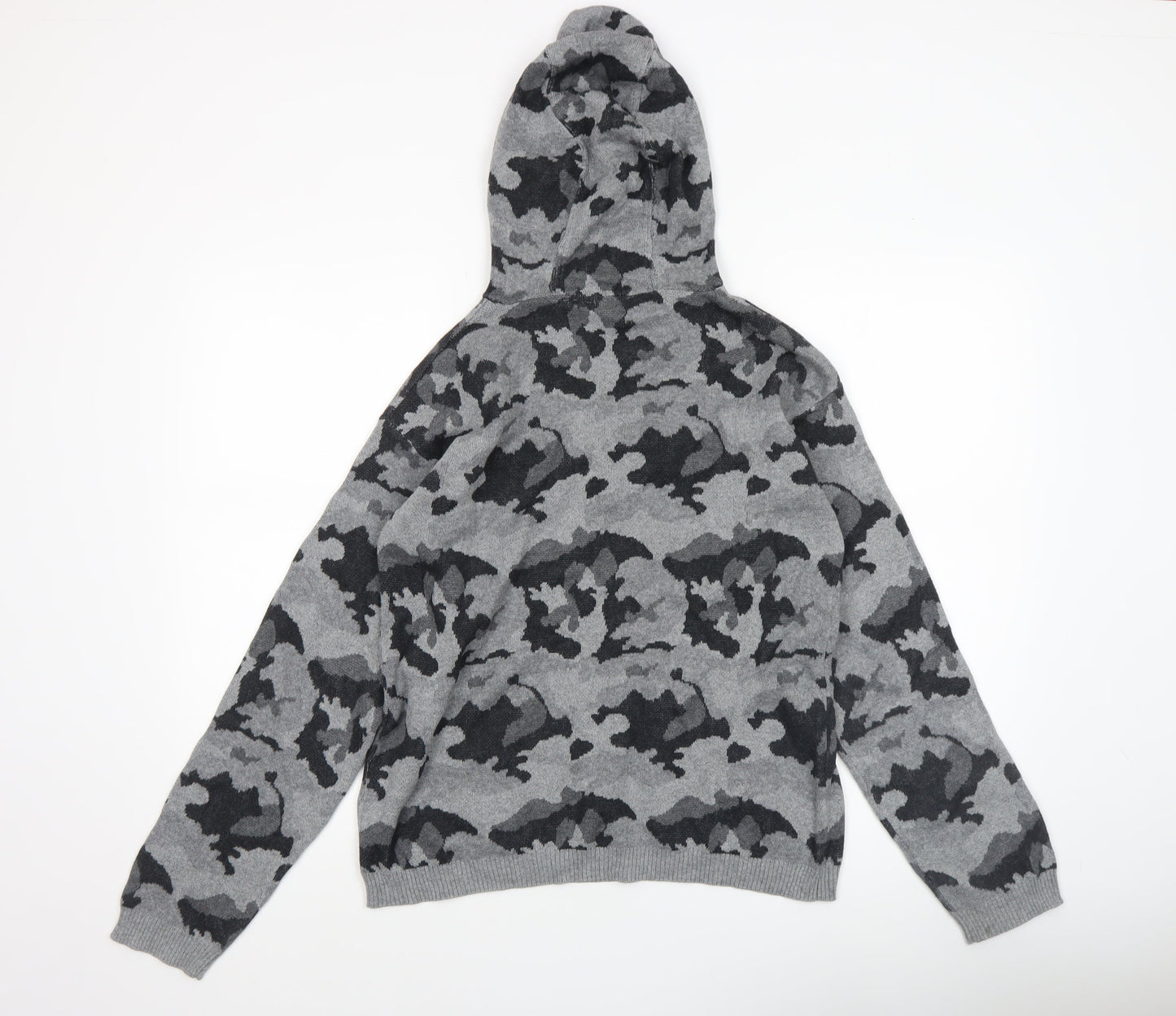 Boys UK Size 13 Years Firetrap Grey Pullover Jumper