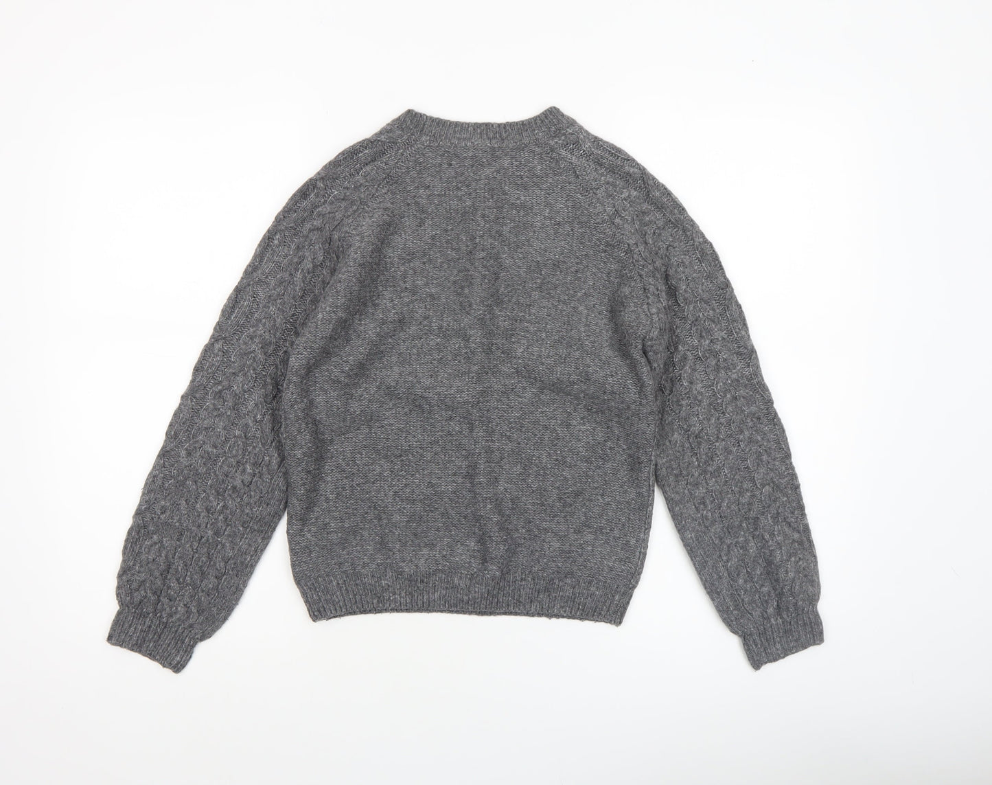 Girls UK Size 12 Years John Lewis & Partners Grey Pullover Jumper