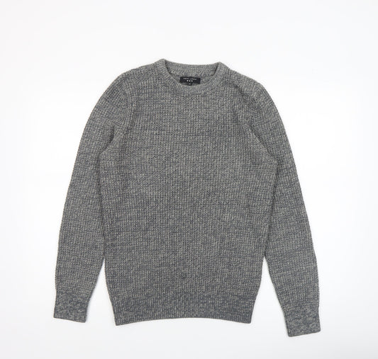 Mens UK Size XS New Look Grey Pullover Jumper