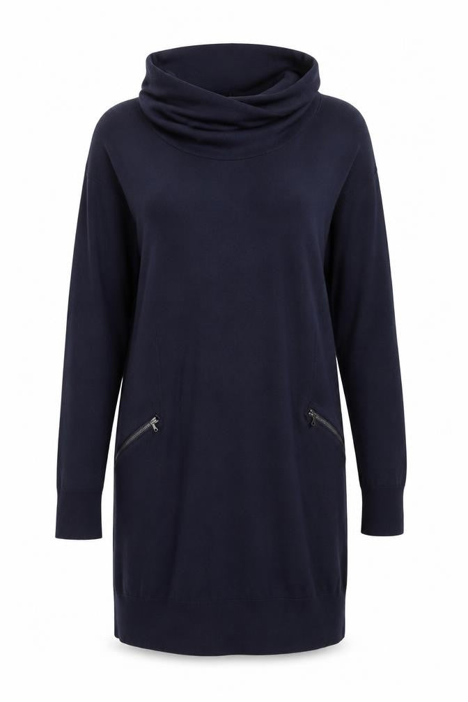 Womens UK Size 16 John Rocha Blue Tunic Jumper