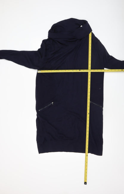 Womens UK Size 16 John Rocha Blue Tunic Jumper