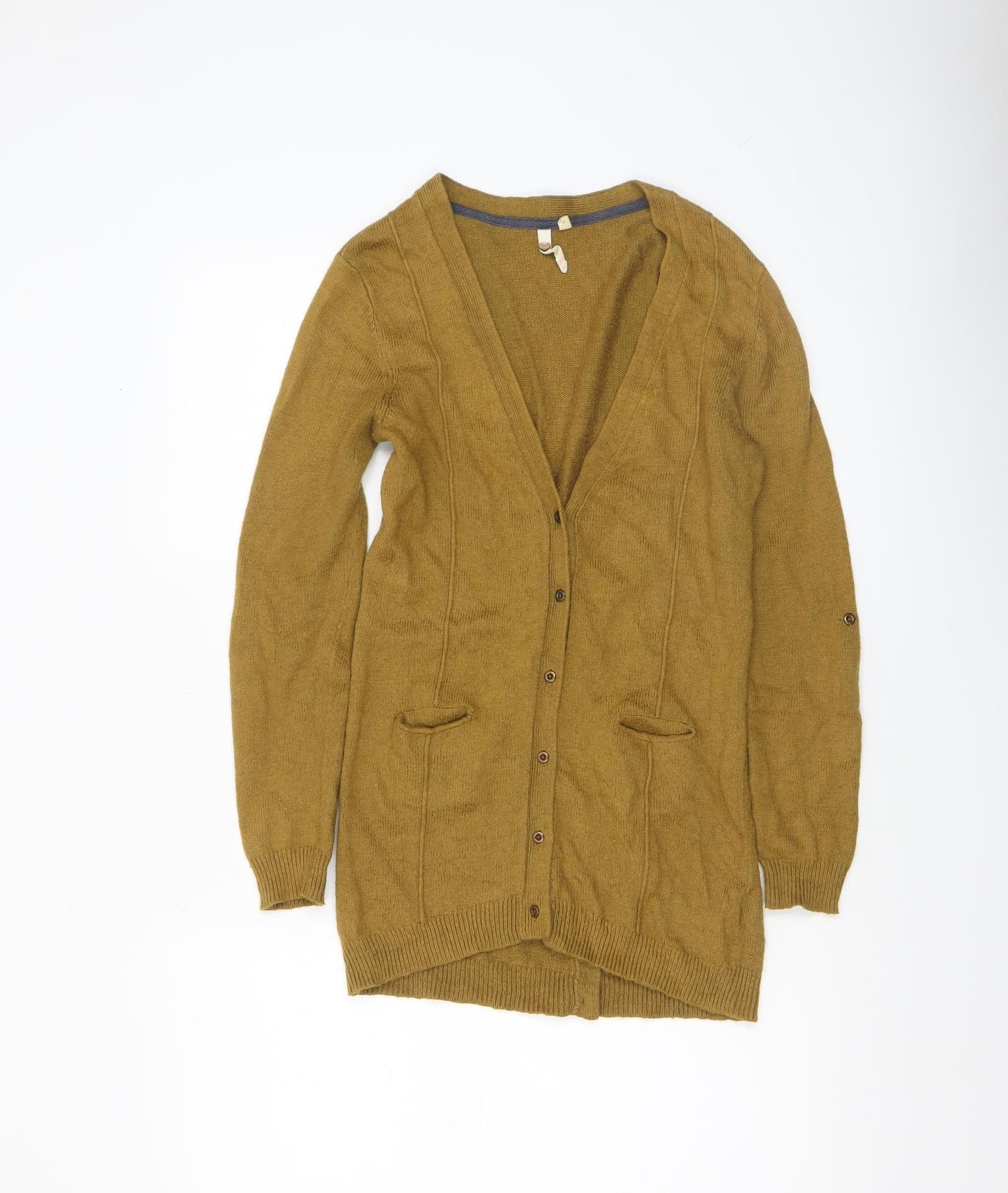 Womens UK Size 8 White Stuff Brown Cardigan Jumper