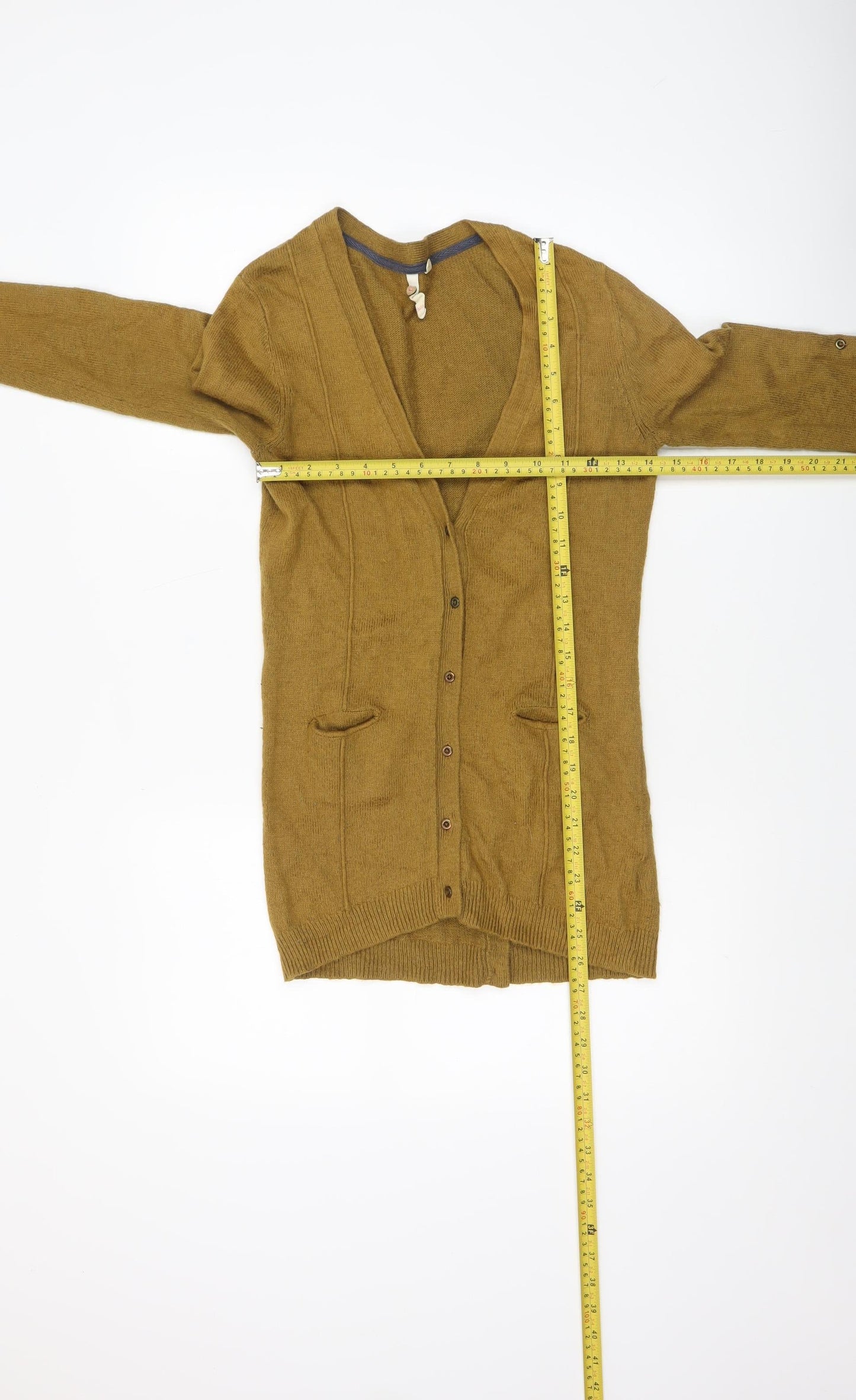 Womens UK Size 8 White Stuff Brown Cardigan Jumper