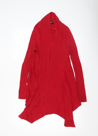 Womens UK Size 12 Marks and Spencer Red Cardigan Jumper