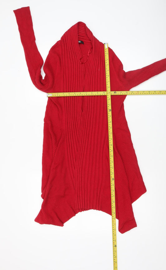 Womens UK Size 12 Marks and Spencer Red Cardigan Jumper