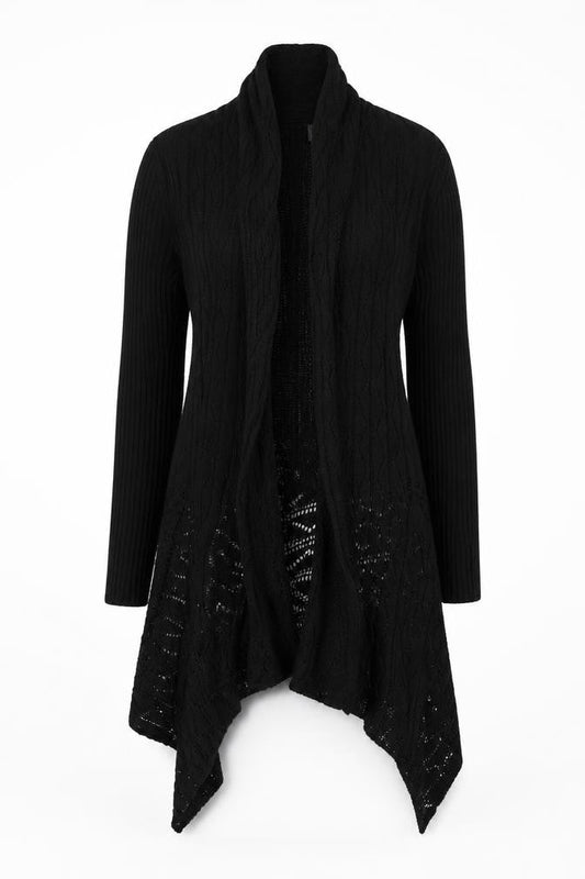 Womens UK Size S Saloos Black Cardigan Jumper