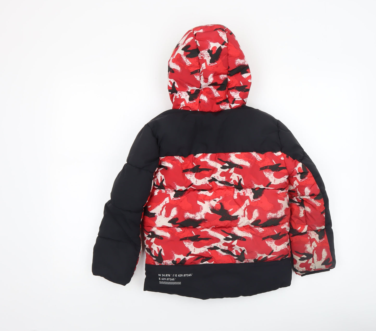 Boys UK Size 5-6 Years George Red Puffer Jacket