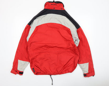 Mens UK Size S Big Pack Red Parka Coat