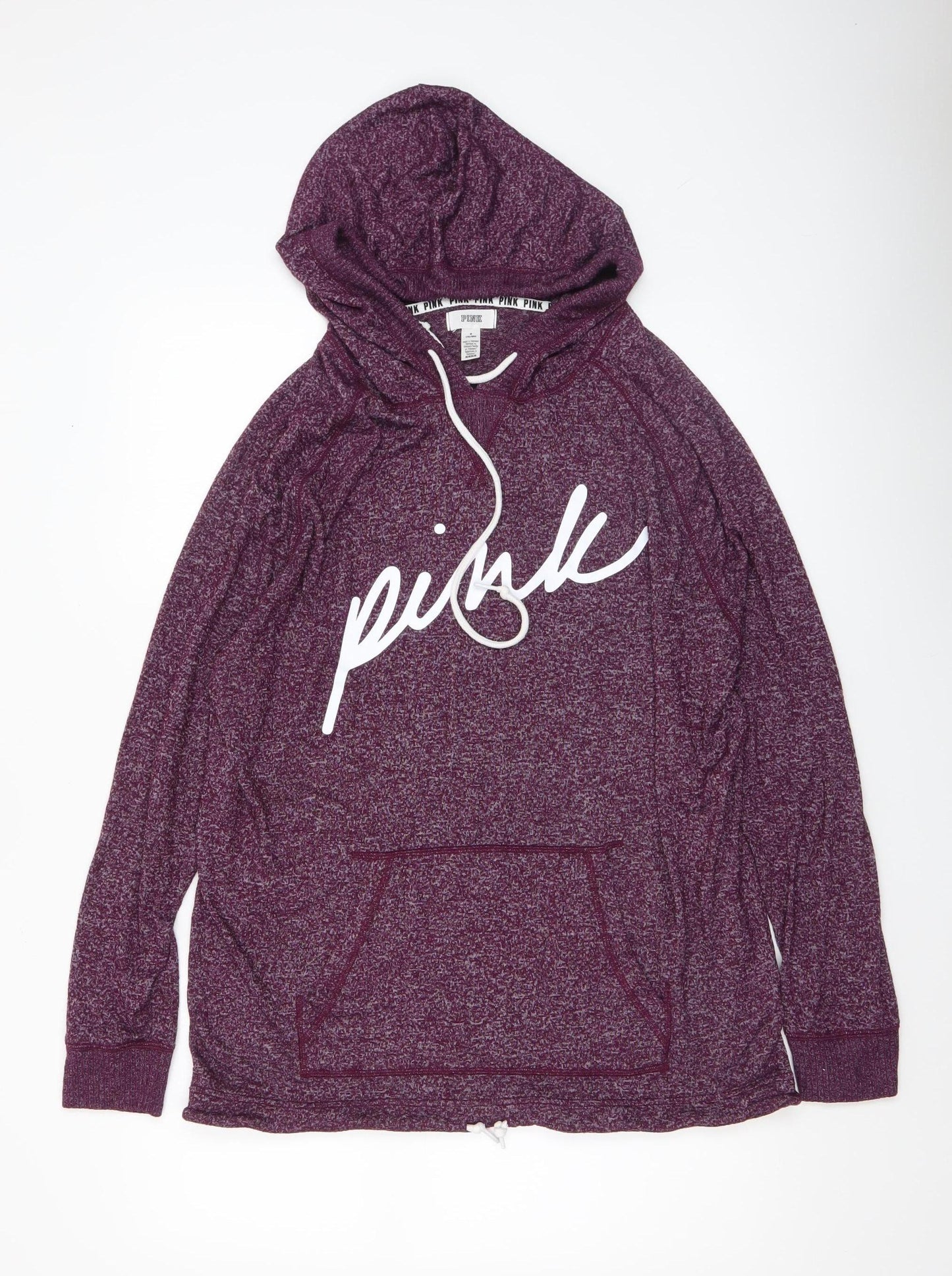 Womens UK Size M PINK Purple Pullover Hoodie