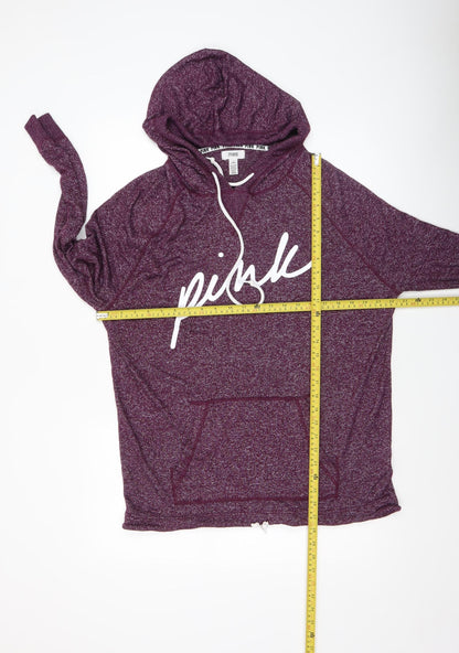 Womens UK Size M PINK Purple Pullover Hoodie