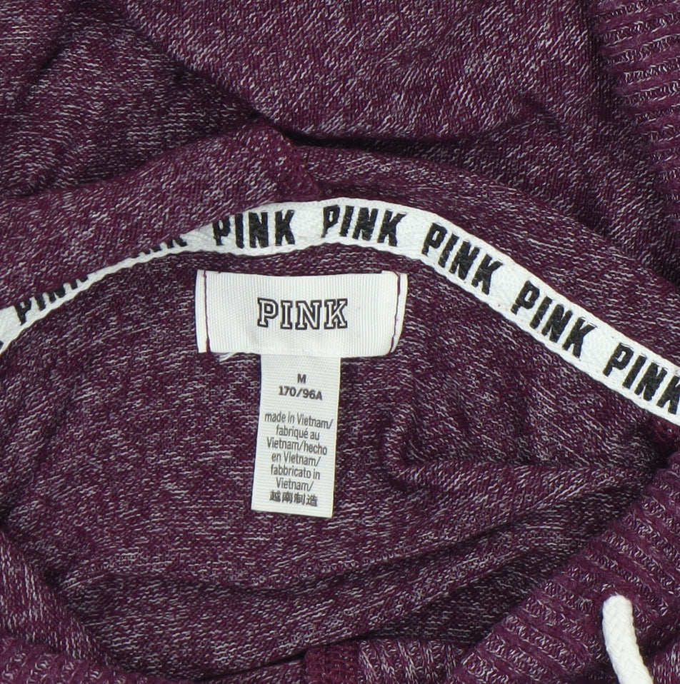 Womens UK Size M PINK Purple Pullover Hoodie