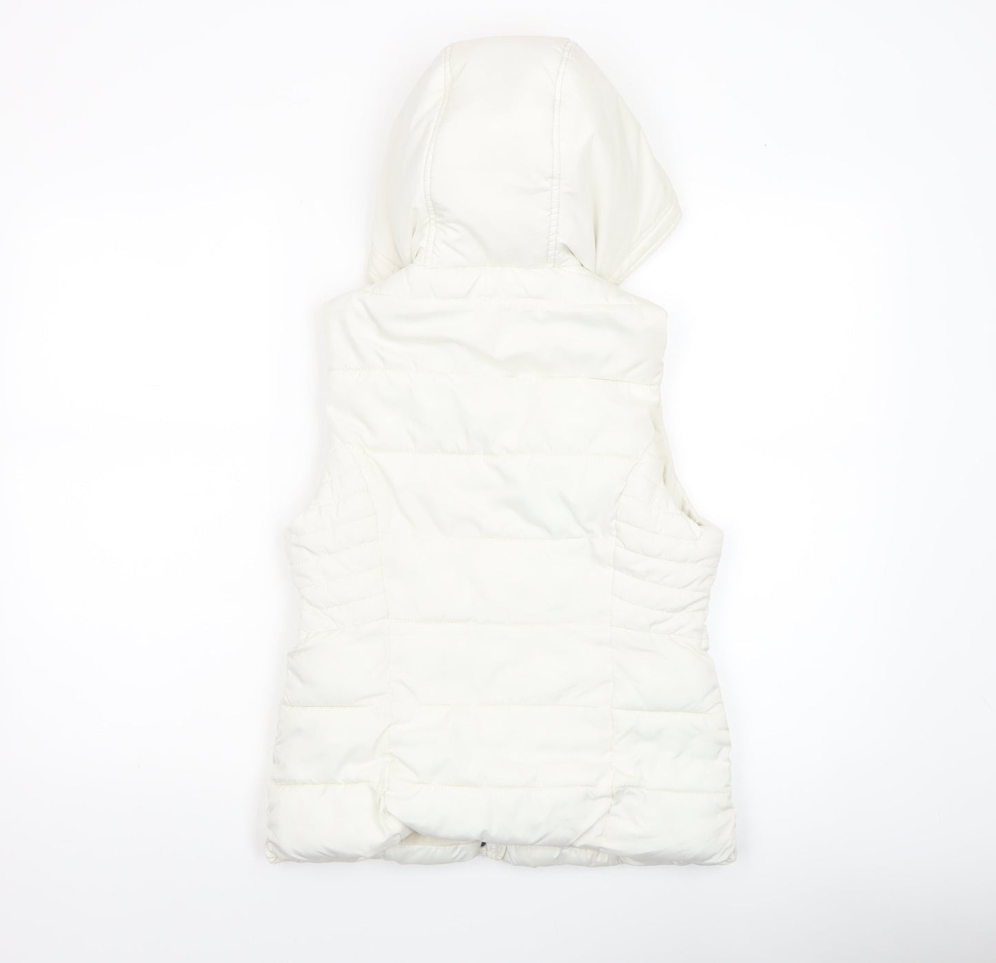 Womens UK Size XS Abercrombie & Fitch White Puffer Jacket
