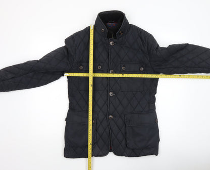 Ted Baker Women's Black Quilted Mid-Length Jacket Size 10