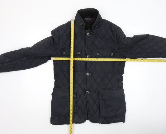 Ted Baker Women's Black Quilted Mid-Length Jacket Size 10