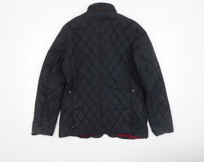 Ted Baker Women's Black Quilted Mid-Length Jacket Size 10