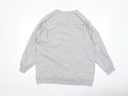 Womens UK Size S H&M Grey Jersey T-Shirt