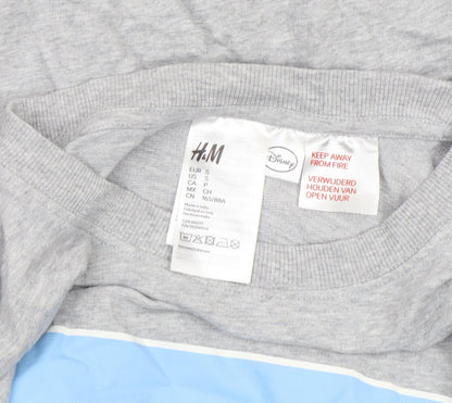Womens UK Size S H&M Grey Jersey T-Shirt