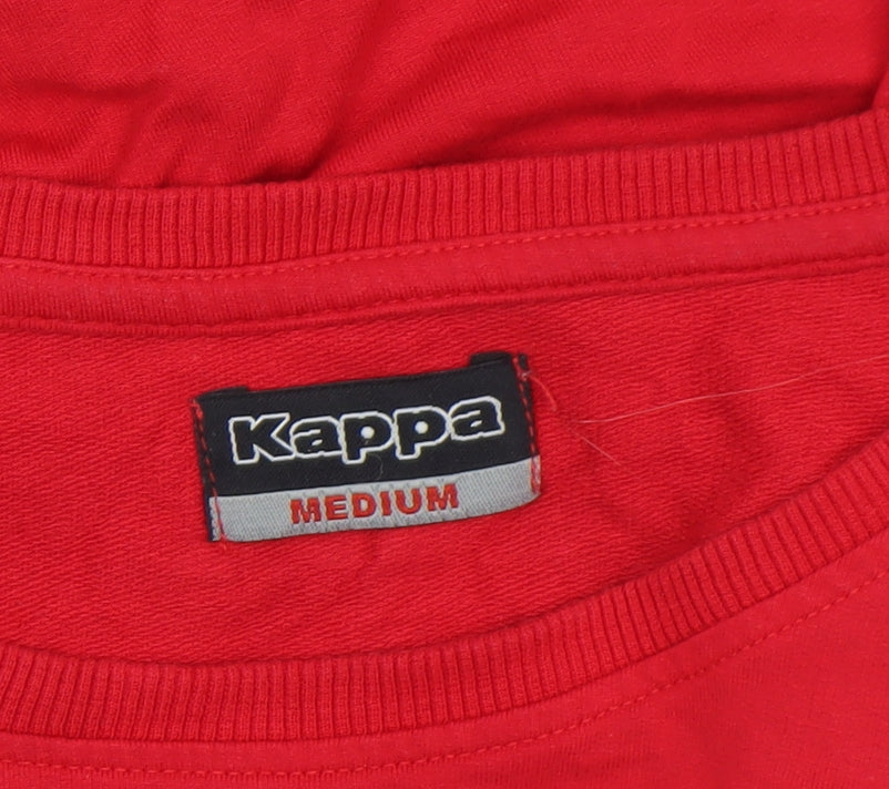 Womens UK Size M Kappa Red Jersey T-Shirt
