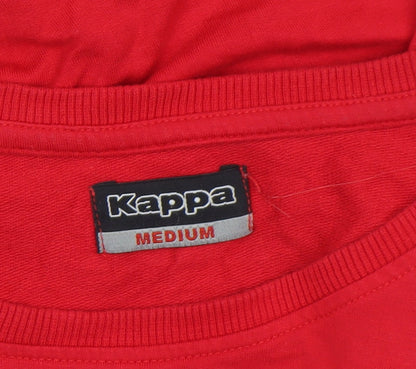 Womens UK Size M Kappa Red Jersey T-Shirt