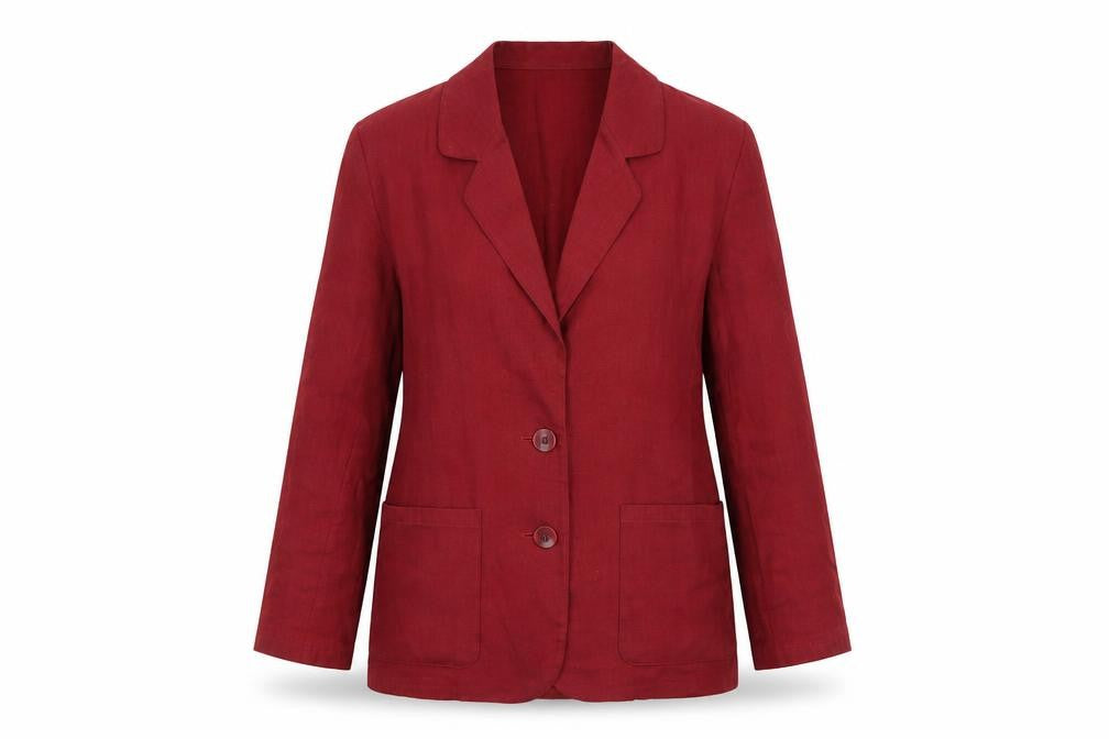 Womens UK Size 10 Marks and Spencer Regular Red Blazer